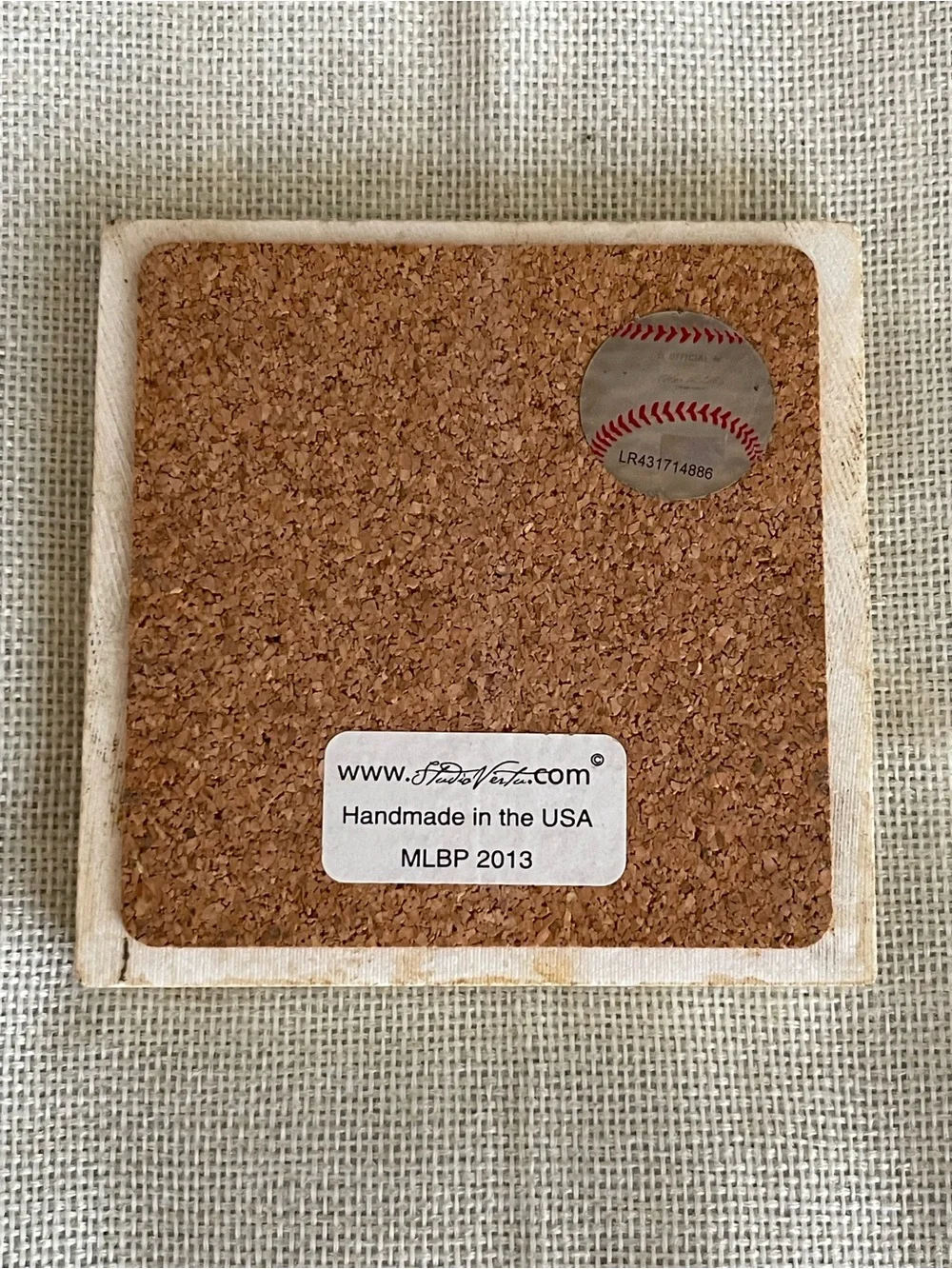 San Francisco Giants Stone Coaster - Black & Orange Logo